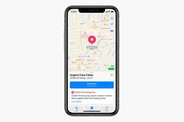 Mapy od Applu budou zobrazovat místa, kde se můžete nechat otestovat na COVID-19